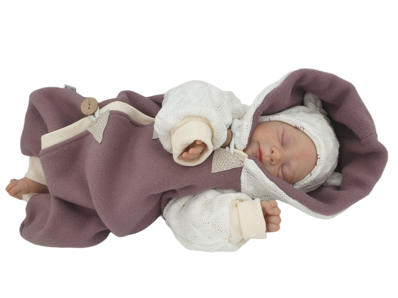Atelier MiaMia - overall baby child from 50 to 110 Designer wellness overall Rosa Zipfels knit 100% organic cotton 30