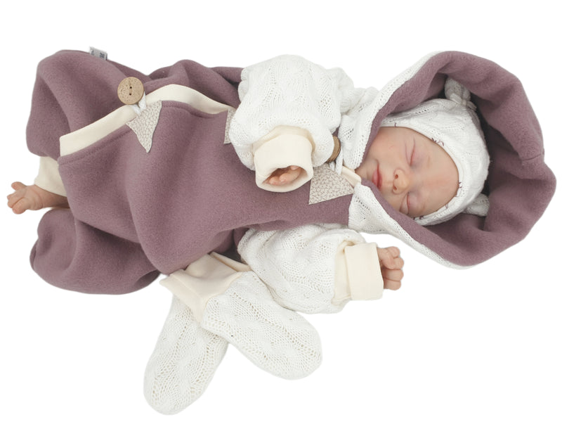 Atelier MiaMia - overall baby child from 50 to 110 Designer wellness overall Rosa Zipfels knit 100% organic cotton 30
