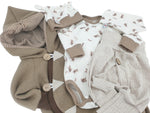 Walk - Overall Baby Kind von 50 bis 110 Designer Walkoverall  beige/braun --walk  von Atelier MiaMia