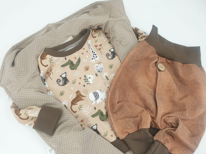 Atelier MiaMia - Walk - giacca con cappuccio bambino bambino taglia 50-140 giacca limitata !! Giacca da passeggio Aqua Blue Stripes J29