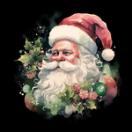 Boho Weihnachtsmann Stoff Panel, Stoffdruck, Kissenbezug, wasserdichter Canvas, Geschenkideen von Atelier MiaMia