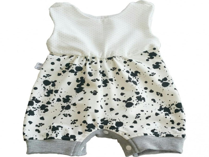 Atelier MiaMia short summer romper also available as a baby set Black Blouses 108