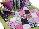 Atelier MiaMia Kuschel - adventure blanket playpen 6 corner green dots stars owls 10