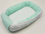 Atelier MiaMia Cocoon, Baby bumper, Cot Limited Edition Mint Polka Dot Pink Mint 10