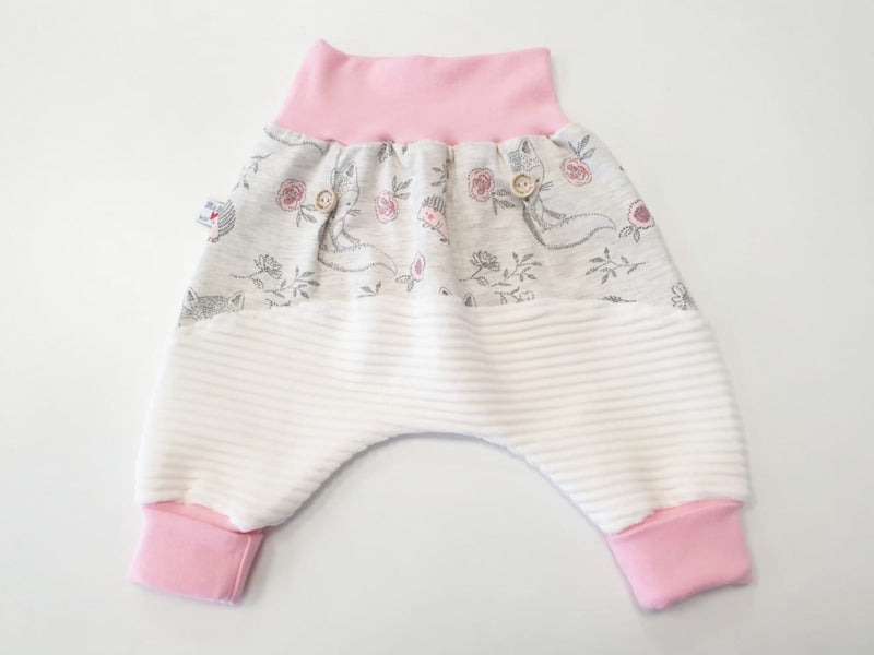 Atelier MiaMia sweetie bloomers or baby set short and long foxes pink 10