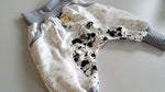 Atelier MiaMia - Popo Bloomers Gr. 46-110 also as a set with hat and scarf black gray paint spots 12