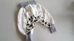 Atelier MiaMia - Popo Bloomers Gr. 46-110 also as a set with hat and scarf black gray paint spots 12