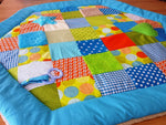 Atelier MiaMia Kuschel - adventure blanket playpen 6 corner stars dots colorful blue dots 13