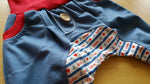 Atelier MiaMia - Popo Bloomers Gr. 46-110 also as a set with hat and scarf Love Anchor Blue Red 14