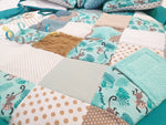 Atelier MiaMia Kuschel - adventure blanket playpen 6 corner monkey blue 15