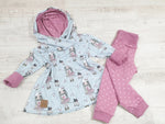 Atelier MiaMia - Hoodie Dress Baby Child Size 56-140 Designer Limited Doll 16 Light Gray