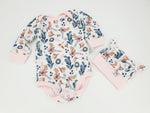 Atelier MiaMia body short and long sleeves also available as a baby set retro flowers 18