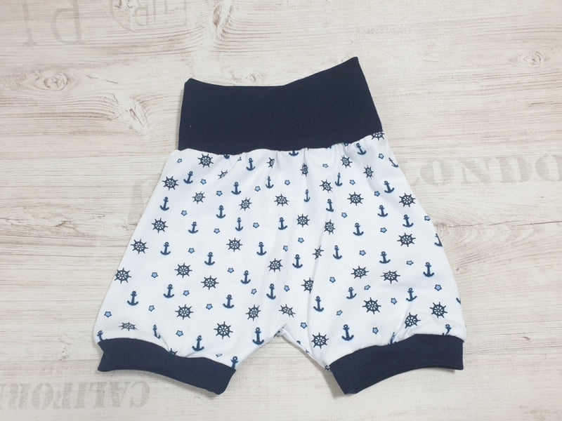 Atelier MiaMia Shorts Jersey Buxe Gr. 46-110 also as a set with hat and scarf anchor Maritim 1