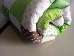 Atelier MiaMia blanket patchwork dots stars check with embroidery 2