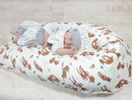 Atelier MiaMia cuscino per allattamento o cuscino per traversina coniglio cervo 203