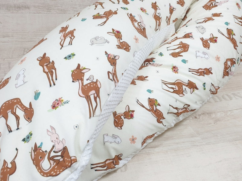 Atelier MiaMia cuscino per allattamento o cuscino per traversina coniglio cervo 203