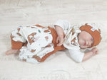 Atelier MiaMia Cool bloomers or baby set short and long deer Terra Creme 20