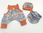 Atelier MiaMia Cool bloomers or baby set short and long Bear Moon Jeans 21