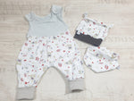 Atelier MiaMia romper short and long also as a baby set Teddy's 233