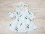 Atelier MiaMia - hoodie dress baby child size 56-140 designer limited eucalyptus 23