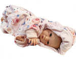 Atelier MiaMia - overall baby child from 50 to 110 designer wellness overall roses 100% cotton 24