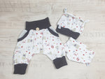 Atelier MiaMia Cool bloomers or baby set short and long teddy bear brown 24