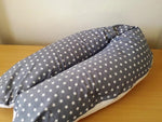 Atelier MiaMia nursing pillow or side sleeper pillow positioning pillow white stars 24