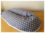 Atelier MiaMia nursing pillow or side sleeper pillow positioning pillow white stars 24