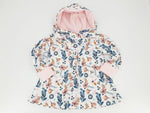 Atelier MiaMia - abito con cappuccio bambino bambino taglia 56-140 designer fiori retrò limitati floreale 28