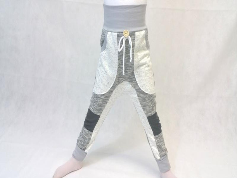 Atelier MiaMia-Jogger - Checkerhose Sweatpants Gr. 50-140 Heather Gray 3
