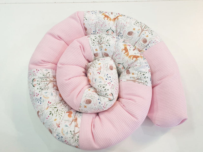 Atelier MiaMia- bed snakes, limited edition forest animals fox pink waffle 30