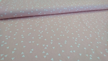 light rosa,weiße Dreiecke