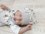 Atelier MiaMia Cool bloomers or baby set short and long none floral golden brown 36