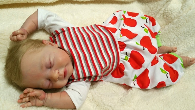 Atelier MiaMia onesie short and long also as a baby red apples 38