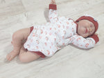 Atelier MiaMia body with short and long sleeves also available as a baby set Rainbow Weiss Terra No. 3