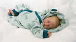 Atelier MiaMia - overall baby child from 50 to 110 designer wellness overall unicorn mint alpine fleece 04