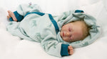 Atelier MiaMia - overall baby child from 50 to 110 designer wellness overall unicorn mint alpine fleece 04