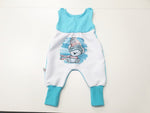 Atelier MiaMia romper with panel short and long also as a baby set motif bear 402