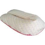 Atelier MiaMia nursing pillow or side sleeper pillow pink, light flowers 47