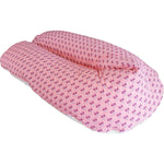 Atelier MiaMia nursing pillow or side sleeper pillow pink, light flowers 47
