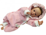 Atelier MiaMia - overall baby child from 50 to 110 designer wellness overall pink rhinestone stars 100% organic cotton 50