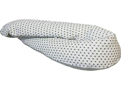 Atelier MiaMia nursing pillow, side sleeper pillow, positioning pillow, limited edition, white and gray stars