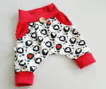 Atelier MiaMia Cool bloomers or baby set short and long balloon red black 52