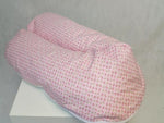 Atelier MiaMia nursing pillow or side sleeper pillow pink, flowers 52