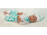 Atelier MiaMia Cool bloomers or baby set short and long mint clouds 53