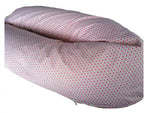 Atelier MiaMia nursing pillow or side sleeper pillow pink green, floral pattern 57