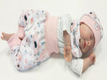 Atelier MiaMia Cool bloomers or baby set short and long robin cream 59