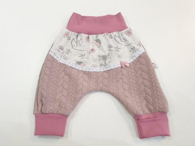 Atelier MiaMia dolce mutandine o baby set corto e lungo volpe e riccio rosa maglia 5