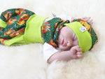 Atelier MiaMia Cool bloomers or baby set short and long lion green 7