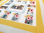 Atelier MiaMia cuddly blanket as a photo blanket center orange dots with pictures 8